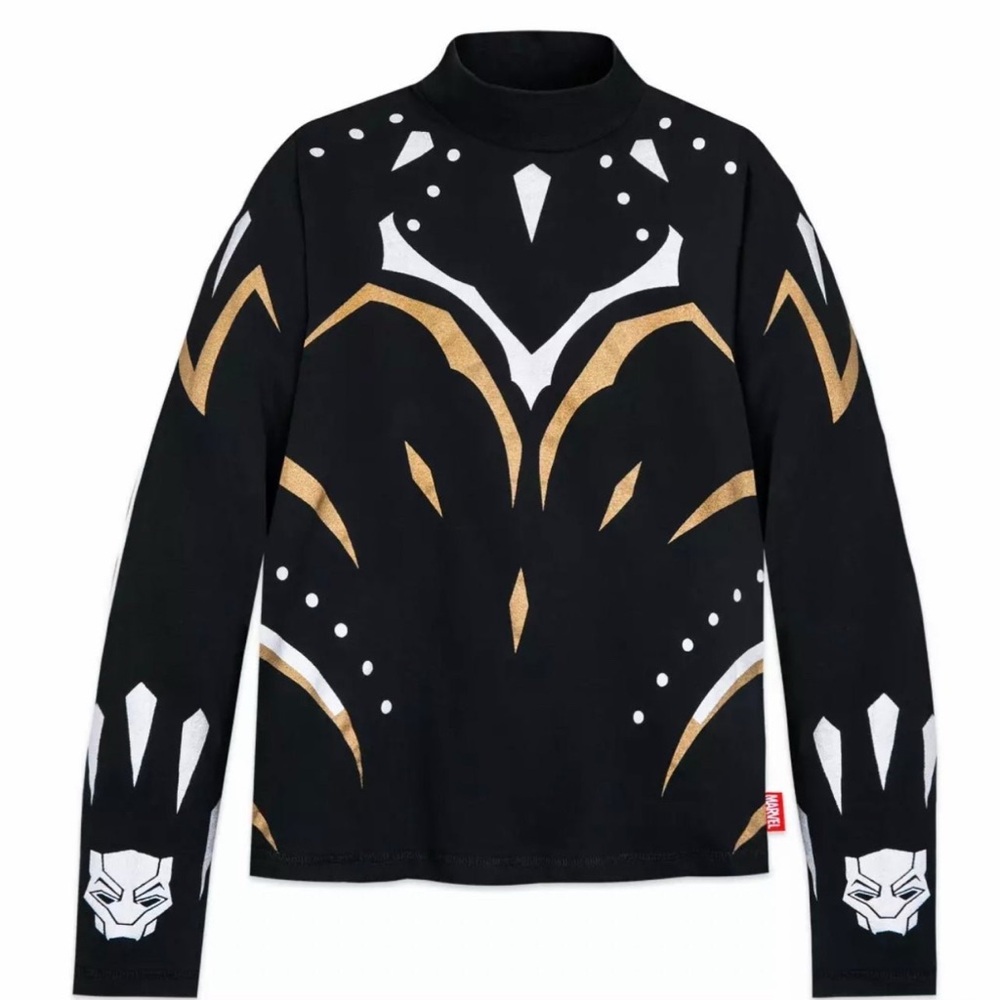 Disney Black and Gold Long Sleeve Tee